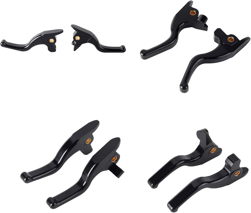 FVMOTO 3 Finger 5.9" CNC Shorty Hand Control Lever Kit Brake Clutch Levers Fit for Harley Touring Electra Glide, Road Street Glide, Road King, Tri Glide CVO/SE 2017-2020 - Image 3